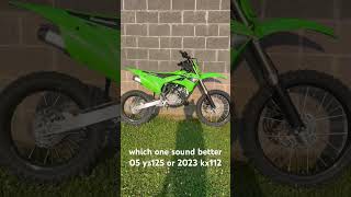 yz125 vs kx112 sound 2stroke [upl. by Teeniv]