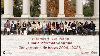 Charla informativa sobre la convocatoria de becas 20242025 de la Fundación Carolina [upl. by Eenimod]