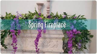 Budget Friendly Fireplace Decor  Spring Fireplace Decor Collaboration 2024 [upl. by Notsud240]