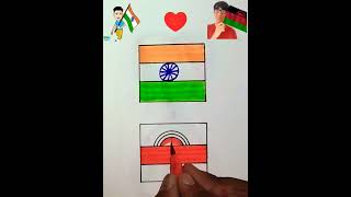 India flag 🇮🇳 Malawi flag 🇲🇼 drawing beautiful shortvideo trending viralvideo easy flag [upl. by Esaj525]