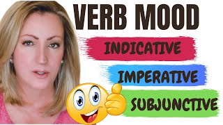 Verb Mood Indicative Imperative and Subjunctive  Properties of Verbs [upl. by Nutter]