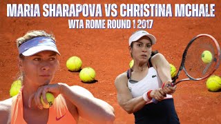 MARIA SHARAPOVA VS CHRISTINA MCHALE  2017 WTA ROME ROUND 1 [upl. by Carlita]