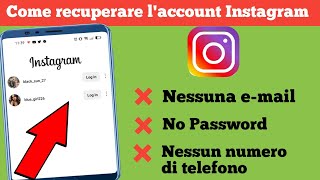 Come recuperare laccount Instagram senza email e numero di telefono 2023  Instagram recover [upl. by Orren]