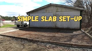 DIY Concrete Slab SetUp For A 28 X 24 X 6quot Slab [upl. by Eimerej]