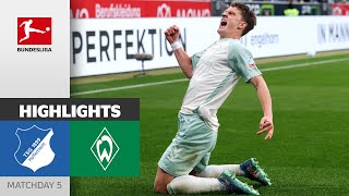 MADNESS 7Goal Spectacle  TSG Hoffenheim  SV Werder Bremen 34  Highlights  MD5 Bundesliga [upl. by Kit]