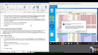 CBROPS  3211  Lab  Exploring Processes Threads Handles and Windows Registry [upl. by Leland844]