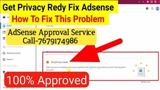 Get Privacy Ready For Google Adsense  How To Fix  GDPR and CCPA Privacy [upl. by Asit]