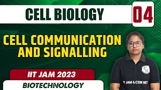 Cell Communication and Signalling  Cell Biology 04  Biotechnology  IIT JAM 2023 [upl. by Drofub]