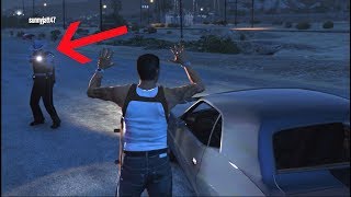 GTA 5 fiveM RP  How To Escape Police When Handcuffed  SLAPTrain [upl. by Rebeh74]