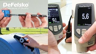 How to Measure Coating Thickness using PosiTector and PosiTest Coating Thickness Gages from DeFelsko [upl. by Aratahs]