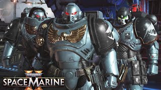 CARCHARODONS SQUAD 3 Space Marines vs HIVE TYRANT Boss Fight  Warhammer 40k Space Marine 2 [upl. by Sacken900]