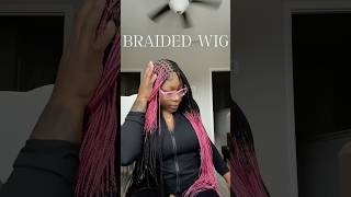 This wig is from Stylestorockcom braidedwig knotlessbraids wiginstall alopecia wigs [upl. by Immak]