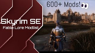 Skyrim Best Wabbajack Modlist 2023 Fable Lore  600 Mods [upl. by Ettenowtna360]