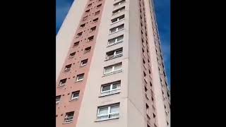 Fire at Cottingley tower block 1st October 2018 [upl. by Ynaffi]