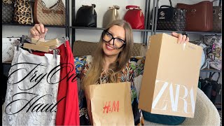 TryOn Haul  Zara HM Bershka Stradivarius Deichmann New Yorker CampA  Bianca Ida Spanu [upl. by Tace469]