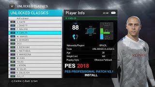 PES 2018 PES Professionals Patch 2018 V21 install [upl. by Devine]