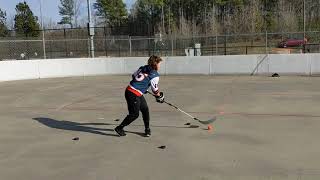 Ball hockey skills episode 2  Around the world stick handling drill pt 2 [upl. by Demaria]