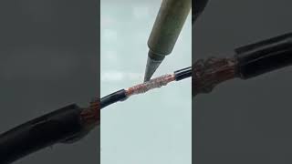 How to solding any wire😱😱😱 yutubeshorts [upl. by Mcferren501]