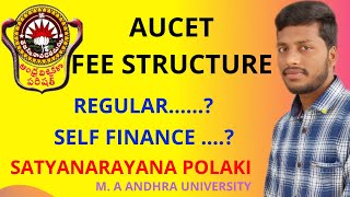 AUCET FEES STRICTER  Regular amp Self Finance  AUCET [upl. by Eras]