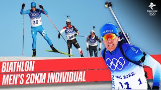 Biathlon  Mens 20km Individual  Full Replay  Beijing2022 [upl. by Annawak535]