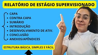 Como fazer um Relatório de Estágio Supervisionado Confira Aqui [upl. by Shamrao]