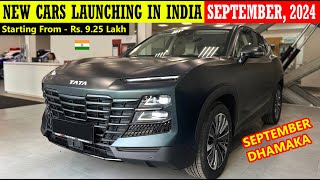 UPCOMING NEW CARS IN INDIA IN SEPTEMBER 2024  SEPTEMBER NEW LAUNCH [upl. by Backler]