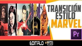 Cómo crear Transiciones estilo MARVEL en Adobe Premiere [upl. by Alphonso]