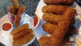 Beef Cheese Finger।। বিফ চিজ ফিংগার।।Easy snacks Recipe।। [upl. by Ysdnil]