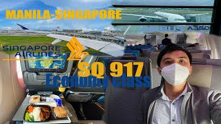 FLIGHT REPORT  Economy Class Singapore Airlines Manila to Singapore SQ917 [upl. by Rattan]