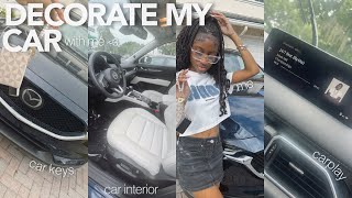 DECORATE MY NEW CAR WITH ME  car decor haul car wash  TOUR [upl. by Atilegna]