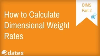 How to Calculate Dimensional Weight Rates for UPS and FedEx  Part2 [upl. by Atterahs]