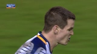 Sextons on Fire  Fine try and conversion by Jonny  Edinburgh v Leinster 4th Jan 2013 [upl. by Elrae]