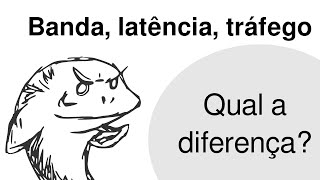 Redes de computador  Qual a diferença entre Banda Latência e Tráfego [upl. by Arnelle]