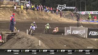 Julien Lieber and Max Anstie battle MXGP of Patagonia Argentina 2015  motocross [upl. by Hairym959]