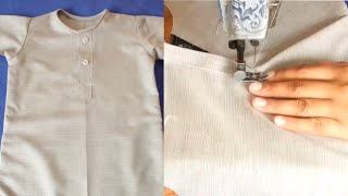 How To Make Baby Boy Front PlacketGents Placket Simple And Easy [upl. by Saiff]