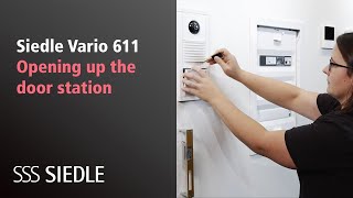 Siedle Vario 611 Maintenance and repair – Opening up the door station [upl. by Easter]