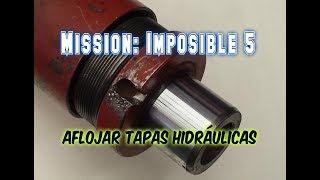 5 Técnicas  Como aflojar tapas hidráulicas imposibles en los cilindros [upl. by Attesor378]