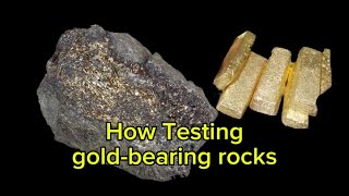 Testing goldbearing rocks involves following some simple steps [upl. by Eitac]