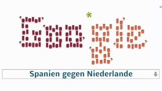 Spanien gegen Niederlande  Fußball Weltmeisterschaft 2014 Google Doodle [upl. by Larine233]