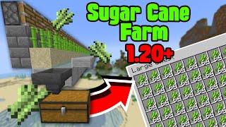 How to Make Easy Automatic Sugar Cane Farm Minecraft 120  Java amp Bedrock Edition [upl. by Silbahc]