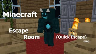 Minecraft Escape Room  Quick Escape Map [upl. by Margy]