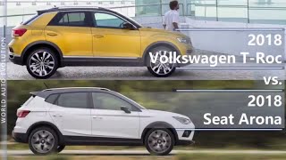 2018 Volkswagen TRoc vs 2018 Seat Arona technical comparison [upl. by Jacky]