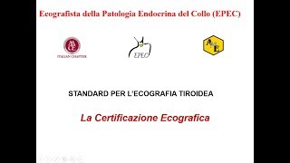 Il Referto Ecografico e la Certificazione EPEC AME R Guglielmi [upl. by Redneval996]