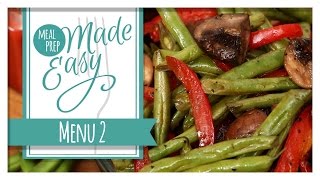 Healthy Meal Prep  Menu 2 [upl. by Yager]