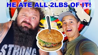 STRONGMAN VS HUGE BURGER [upl. by Ewall32]