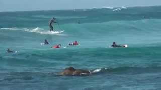 Surfing La Torche 19Oct2013 2 action and crash  Bretagne [upl. by Reagan266]