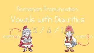 Romanian Pronunciation Vowels with Diacritics ă  â  î  The Difference Diacritics Make [upl. by Goodman452]