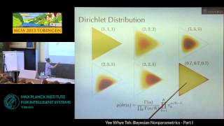 Bayesian Nonparametrics 1  Yee Whye Teh  MLSS 2013 Tübingen [upl. by Kaela]