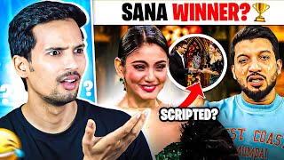 SANA MAKBUL WINS BIGG BOSS OTT3 😱😱ADITYA RAWAT [upl. by Hamel259]