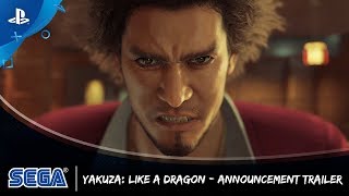 Yakuza Like a Dragon  Announcement Trailer [upl. by Darell]